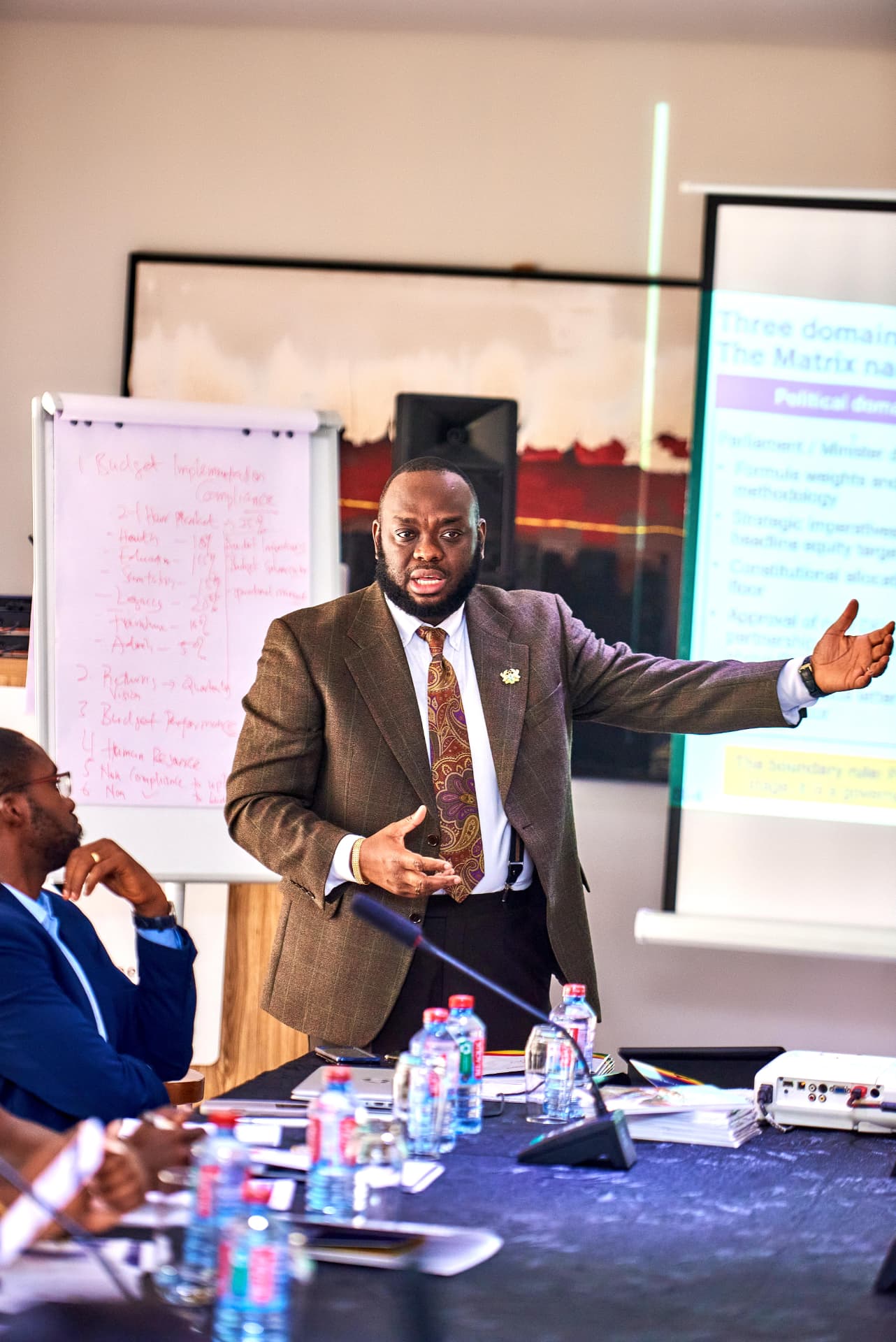 Mapping the political, institutional and capacity domains on the board